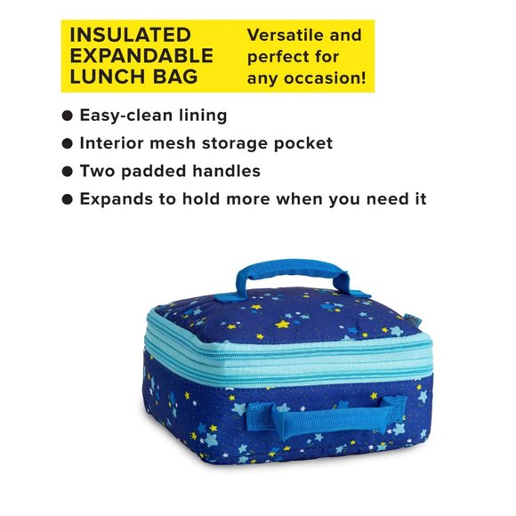 Insulated expandable lunch bag for kids - Picture 2 of 3